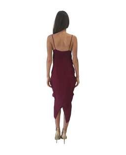 ONE FELL SWOOP Elana Slip in Black Cherry Size 8