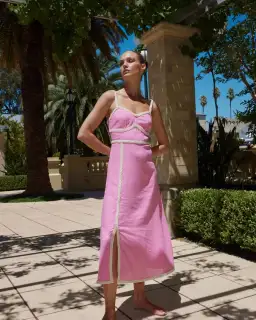 Aston Studio Clio Dress Fuschia Size AU 6 for rent on The Volte - image 1