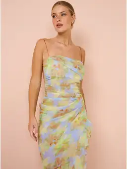 Bec & Bridge Zephy Asym Dress in Blue Blossom Size AU 10 for rent on The Volte - image 2