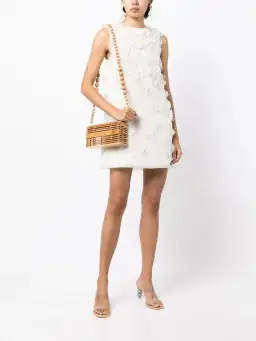 Rachel Gilbert Lorie Mini Dress In Ivory Size AU 8