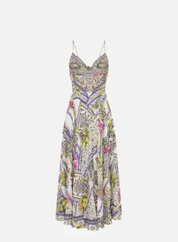 Camilla Long Dress With Tie Front Amalfi Amore Size S for rent on The Volte - image 7