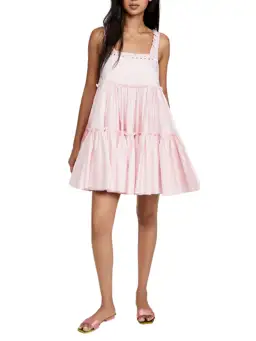 Aje Hushed Mini Dress Pink Size AU 12