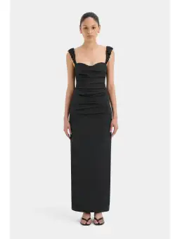 Sir The Label Azul Balconette Gown Black Size AU 10
