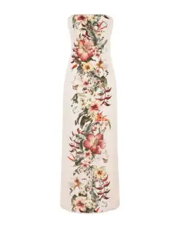 Zimmerman Lexi Column Dress Cream Floral Size 0 / AU 8  for rent on The Volte - image 5