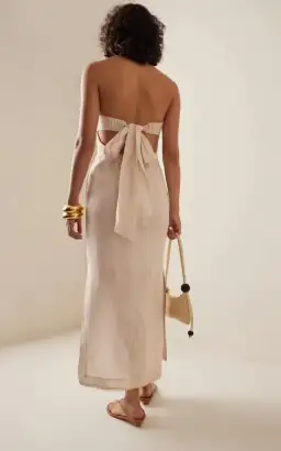 Zimmerman Lexi Column Dress Cream Floral Size 0 / AU 8  for rent on The Volte - image 2