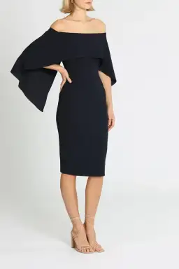 Pasduchas Composure Midi Dress in Black Size 16 for rent on The Volte - image 2