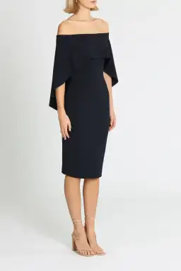 Pasduchas Composure Midi Dress in Black Size 16 for rent on The Volte - image 3