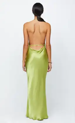 Bec & Bridge Odessa Halter Maxi Dress in Chartreuse Green Size 10 for rent on The Volte - image 2