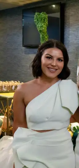 Acler Mancroft One Shoulder Top and Midi Skirt Set Mint Green Size 8 for rent on The Volte - image 4