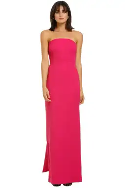 Rebecca Vallance Natalia Tie Gown in Magenta Size 10
