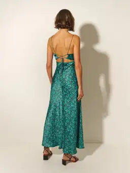 Kivari Acacia Slip Dress Green Ditsy Size 10 for rent on The Volte - image 4