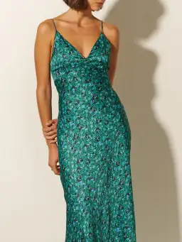 Kivari Acacia Slip Dress Green Ditsy Size 10 for rent on The Volte - image 5