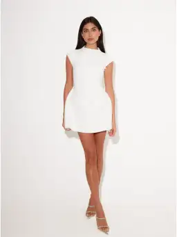 Odd Muse Ultimate Muse Cap Sleeve Dress White Size AU 6 for rent on The Volte - image 1