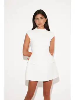 Odd Muse Ultimate Muse Cap Sleeve Dress White Size AU 6 for rent on The Volte - image 2