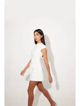 Odd Muse Ultimate Muse Cap Sleeve Dress White Size AU 6 for rent on The Volte - image 4