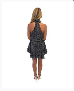 Shona Joy La Niña High Neck Drawstring Dress for rent on The Volte - image 3
