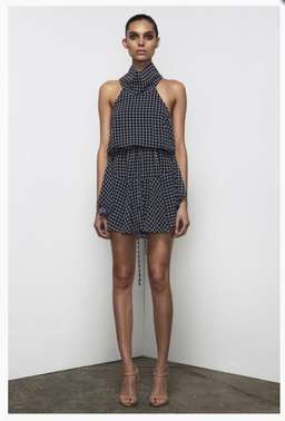 Shona Joy La Niña High Neck Drawstring Dress for rent on The Volte - image 4