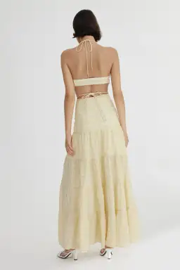 Significant Other Sophie Maxi Dress in Sunflower Check Size S / AU 8 for rent on The Volte - image 3