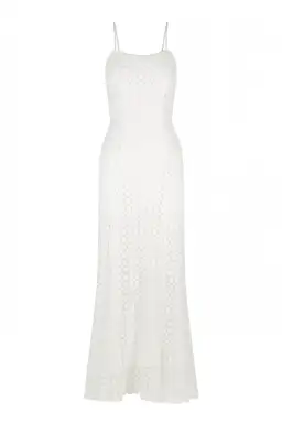 Hansen & Gretel Fiora Daisy Lace Midi Dress in White Size S / AU 8 for rent on The Volte - image 3