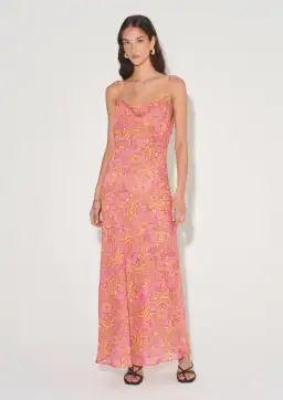 Hansen & Gretel Florencia Maxi Dress Pink Spice Size XS / AU 6