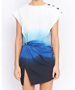 Pfeiffer Evan Hand Dyed Twist Dress Multi Size AU 14 for rent on The Volte - image 2