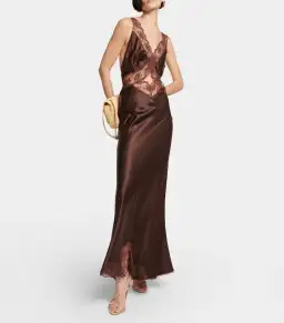 Sir the Label Aries Cut Out Dress in Chocolate Size 3 / AU 12