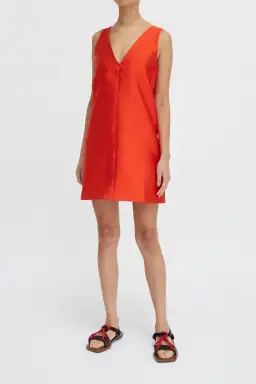 Lee Mathews Penny Mini Dress Crimson Size 12 for rent on The Volte - image 1