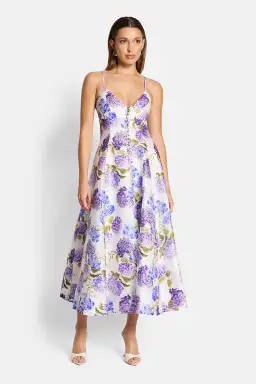 Sofia The Label Evie Midi Dress in Hydrangea Size 8 for rent on The Volte - image 1
