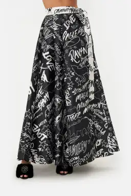 Camilla Maxi Wrap Skirt Spirit Scribble Print Size S / AU 10 for rent on The Volte - image 2
