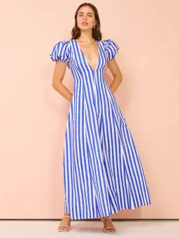 By Nicola Short Sleeve Wavy Maxi Stripe Size 8 for rent on The Volte - image 1