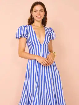 By Nicola Short Sleeve Wavy Maxi Stripe Size 8 for rent on The Volte - image 2