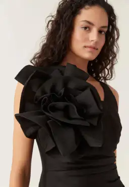 Aje Energy Mini Dress Black Size 6 for rent on The Volte - image 4