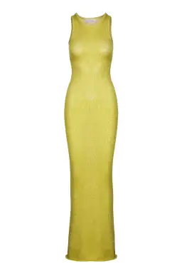Asta Resort Natalia Dress Yellow Sequin Size S/ Au 8 for rent on The Volte - image 3