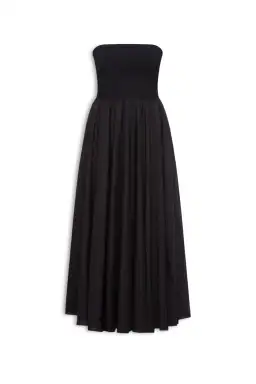 Scanlan Theodore Crepe Knit Cotton Strapless Dress Black Size AU 8 for rent on The Volte - image 2