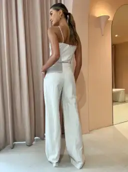 Viktoria and Woods Delta Bustier and Parsons Trouser Set Natural Size 00/0 (AU 4-6) for rent on The Volte - image 3