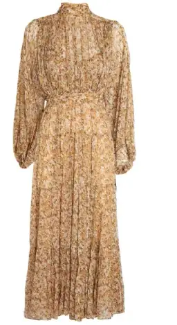 Shona Joy Ambar Backless Tiered Midi Dress Floral Size 6 for rent on The Volte - image 5