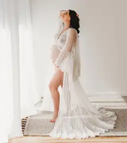 We Are Reclamation Bloom Where You Are Gown White One Size for rent on The Volte - image 6