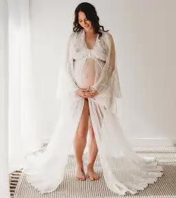 We Are Reclamation Bloom Where You Are Gown White One Size for rent on The Volte - image 8