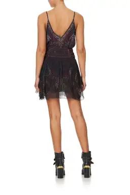 Camilla Layered Shaped Yoke Mini Skirt Print Size S/AU 8  for rent on The Volte - image 2