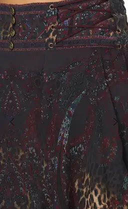 Camilla Layered Shaped Yoke Mini Skirt Print Size S/AU 8  for rent on The Volte - image 4