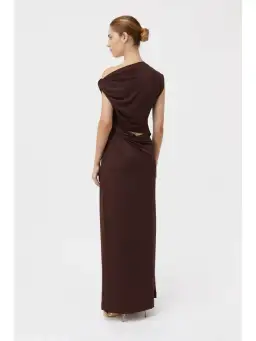 Camilla and Marc Annalise Dress in Chocolate Brown Size AU 10 for rent on The Volte - image 2