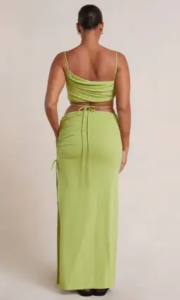Bec & Bridge Dilkon Maxi Dress in Lime Green Size 10 for rent on The Volte - image 3