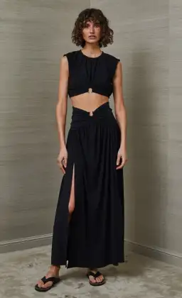 Bec & Bridge Minx Top And Skirt Set Black Size 8 for rent on The Volte - image 2