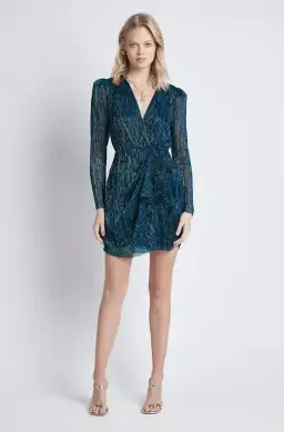 Sheike Atmosphere Dress Metallic Size 8