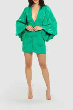 Rat and Boa Isabella Dress in Green Size 12 for rent on The Volte - image 1