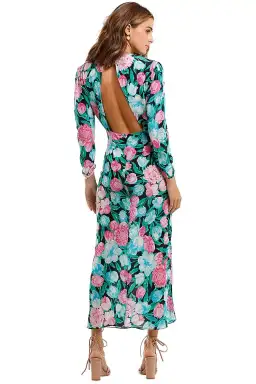 Rixo London Paloma Tulip Floral Maxi Dress Multi Floral Size 8 for rent on The Volte - image 3