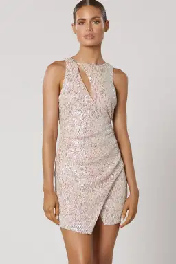 Winona Kiama Backless Sparkle Party Mini Dress Sequin Size XS / AU 6 for rent on The Volte - image 2