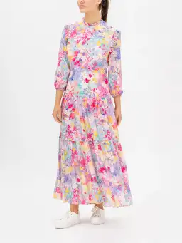 Rixo London Monet Midi Dress in Floral Size 8 for rent on The Volte - image 1