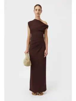 Camilla and Marc Annalise Dress Chocolate Brown Size AU 12 for rent on The Volte - image 1