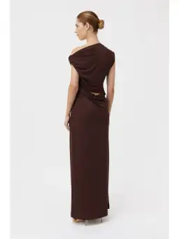 Camilla and Marc Annalise Dress Chocolate Brown Size AU 12 for rent on The Volte - image 3